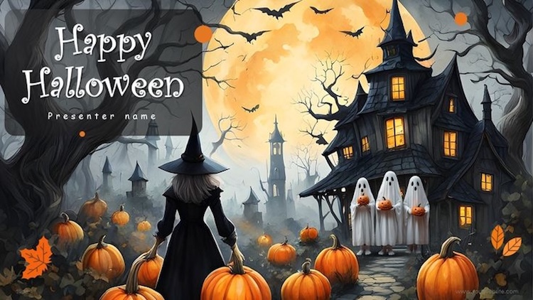 hình nền Powerpoint Halloween độc đáo