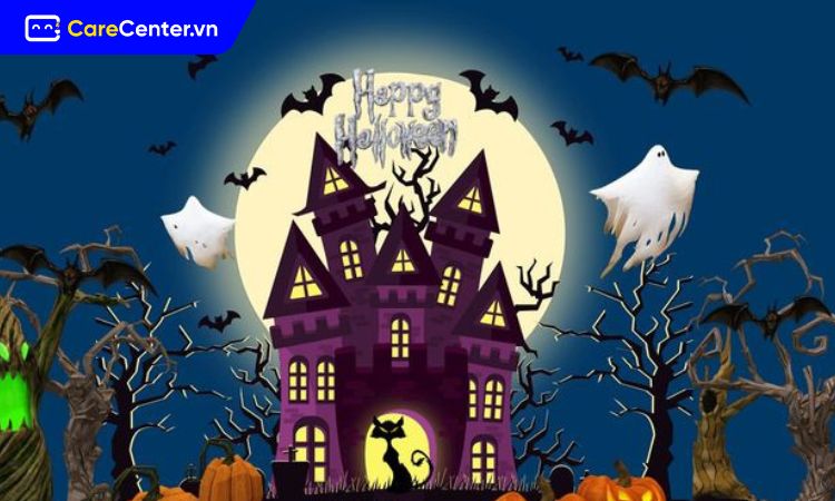 hình nền powerpoint Halloween độc đáo