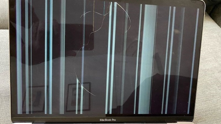 Dấu hiệu nhận biết Macbook bị vỡ màn hình