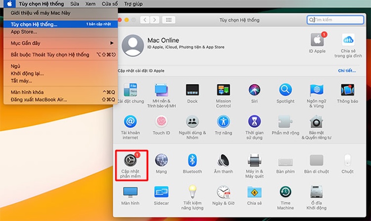 cập nhật macOS lên phiên bản mới nhất