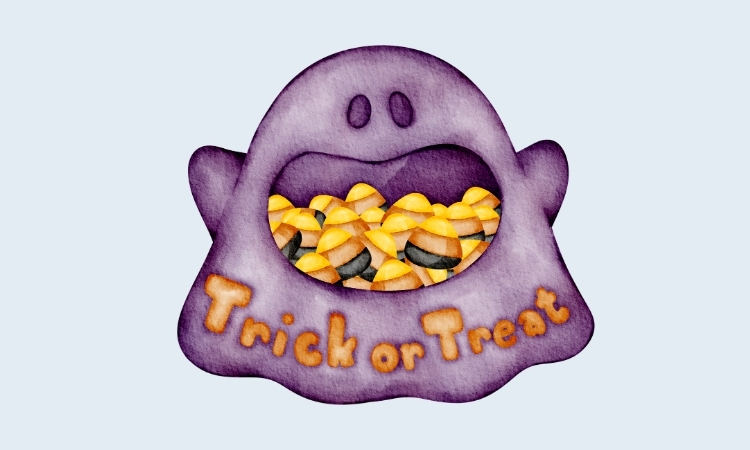 hình halloween cute dễ vẽ