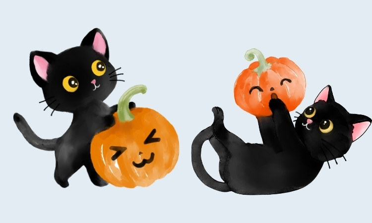 hình halloween cute dễ vẽ