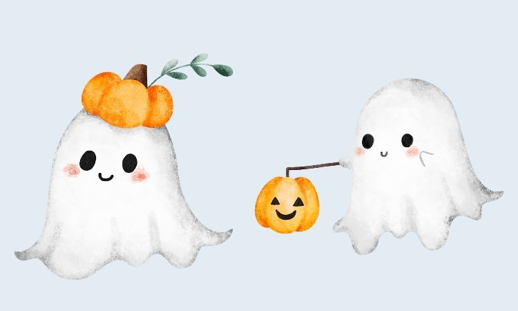 hình halloween cute dễ vẽ