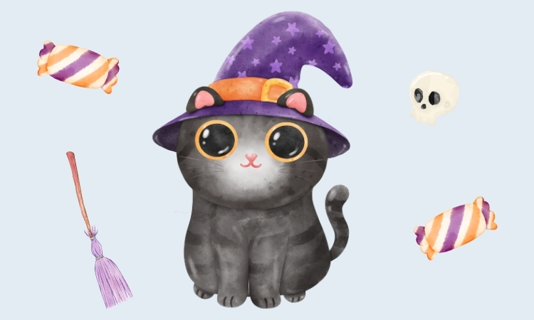 hình halloween cute dễ vẽ