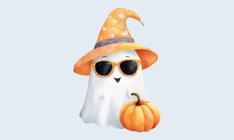hình halloween cute dễ vẽ