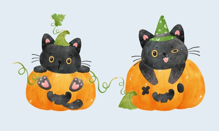 hình halloween cute dễ vẽ
