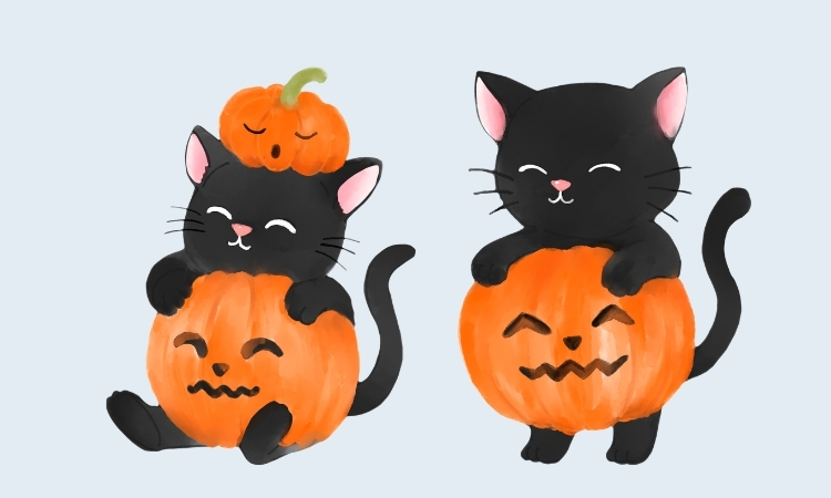 hình halloween cute dễ vẽ