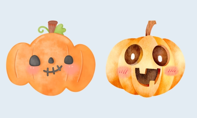 hình halloween cute dễ vẽ