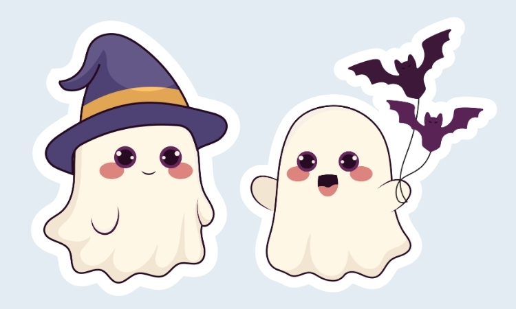 hình halloween cute dễ vẽ
