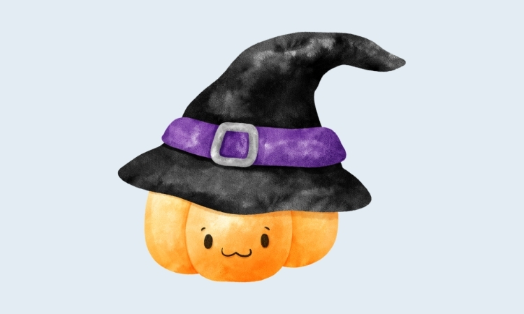 hình halloween cute dễ vẽ