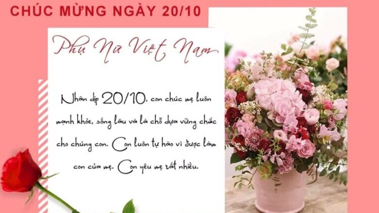 Mẫu thiệp 20/10 tặng mẹ độc đáo, ý nghĩa