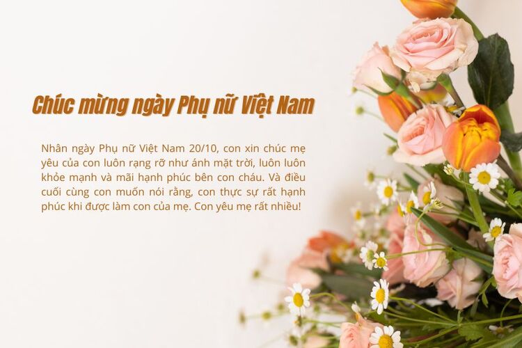 Mẫu thiệp 20/10 tặng mẹ độc đáo, ý nghĩa