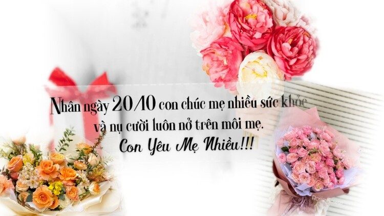 Mẫu thiệp 20/10 tặng mẹ độc đáo, ý nghĩa