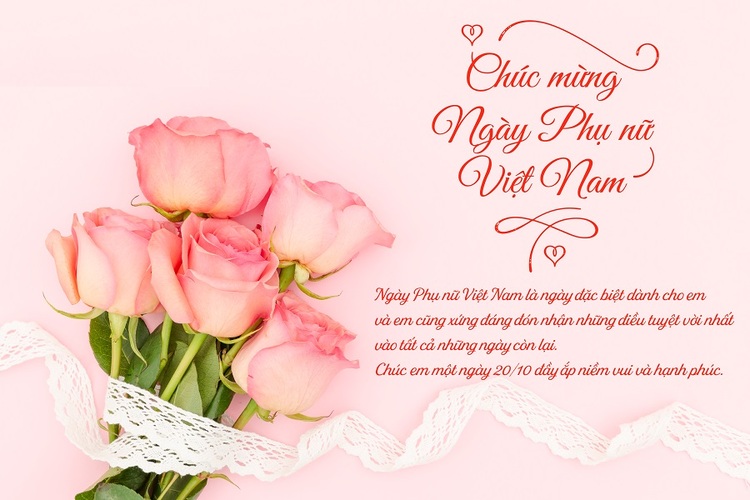 Mẫu thiệp 20/10 tặng người yêu