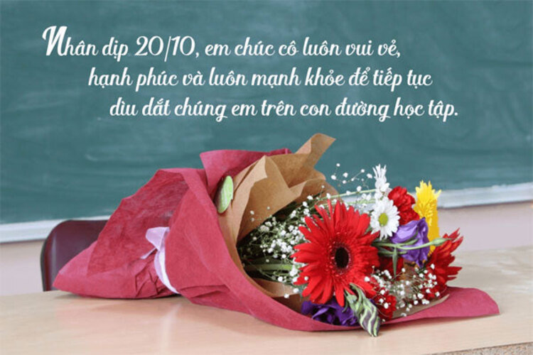 Mẫu thiệp 20/10 tặng cô giáo
