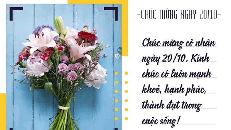 Mẫu thiệp 20/10 tặng cô giáo