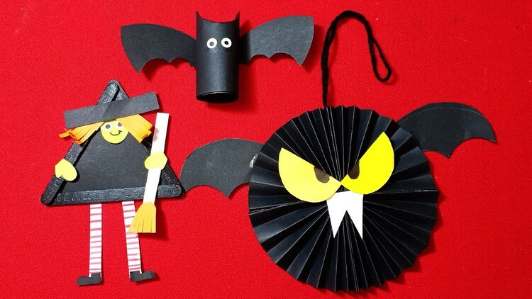 Thiệp Halloween bằng giấy thủ công