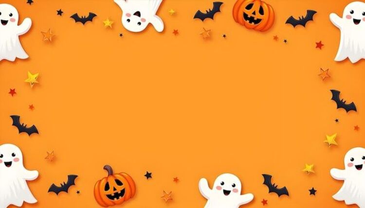 Thiệp Halloween chủ đề ma quái ấn tượng