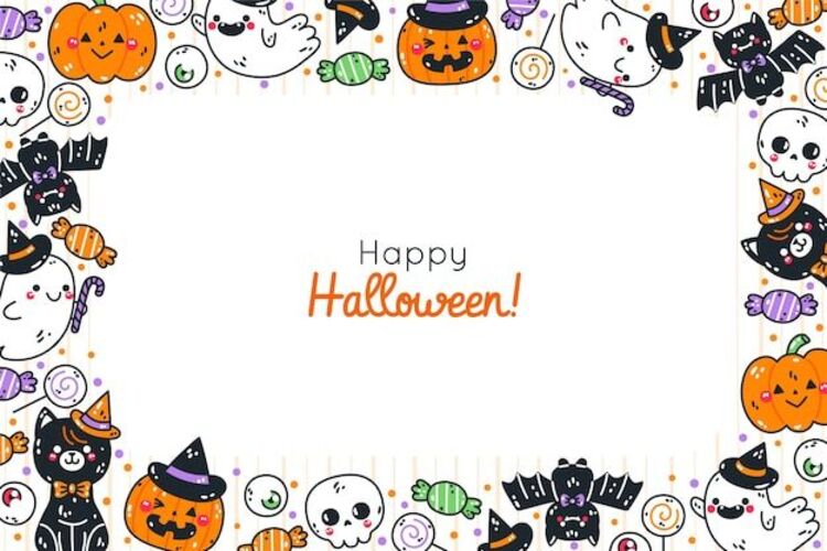 Thiệp Halloween chủ đề ma quái