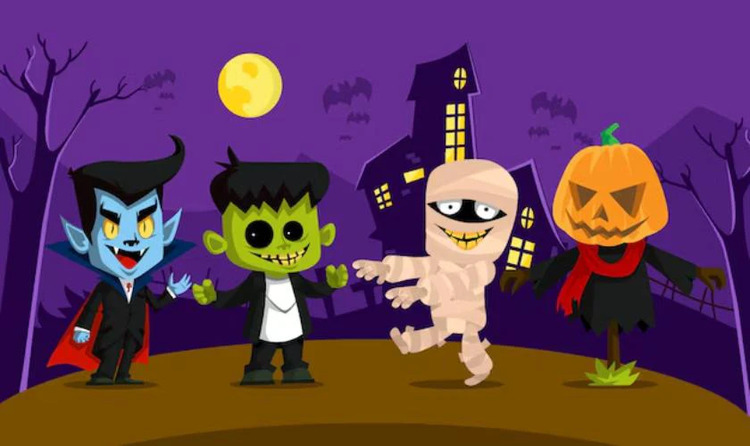 Thiệp Halloween chủ đề Zombie độc đáo