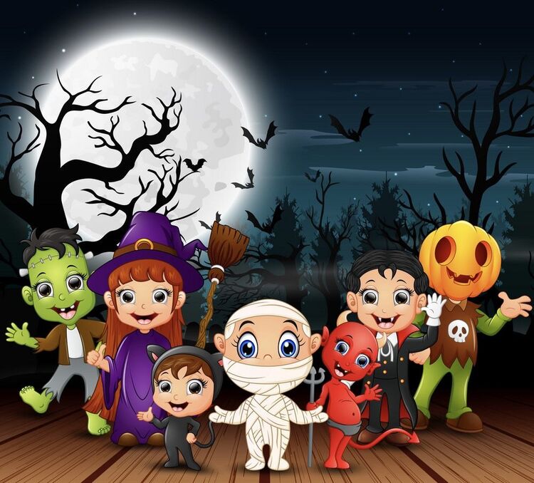 Thiệp Halloween chủ đề Zombie