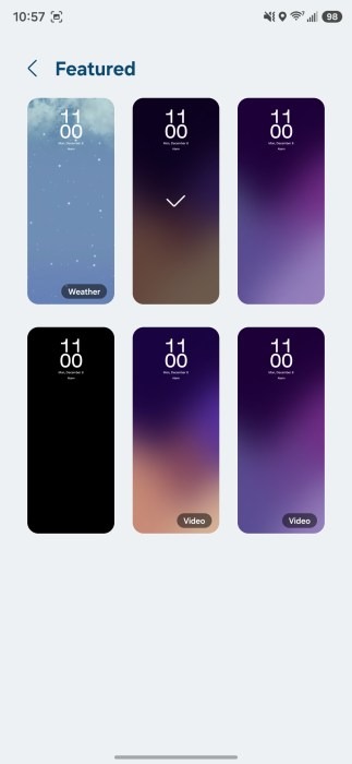 Đồng hồ One UI 8.5