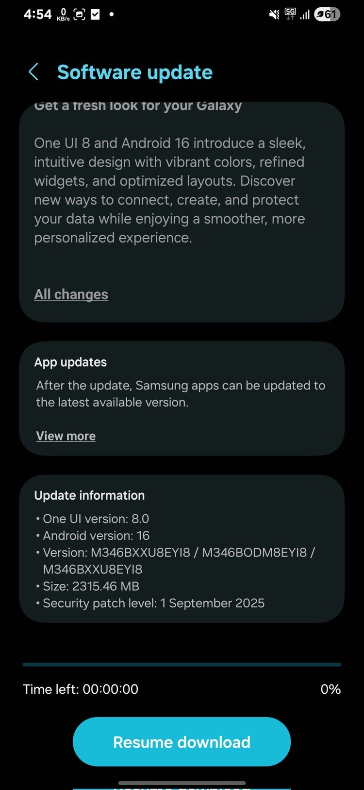 One UI 8 Galaxy M34
