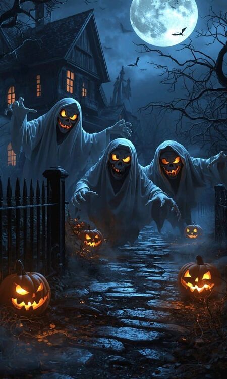 Poster Halloween ma quái