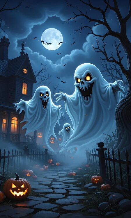 Poster Halloween rùng rợn
