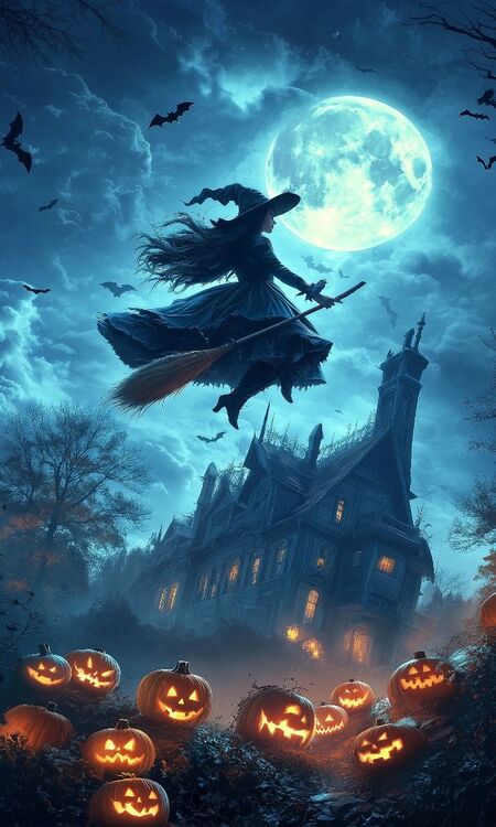 Poster Halloween đẹp, 4K, Full HD