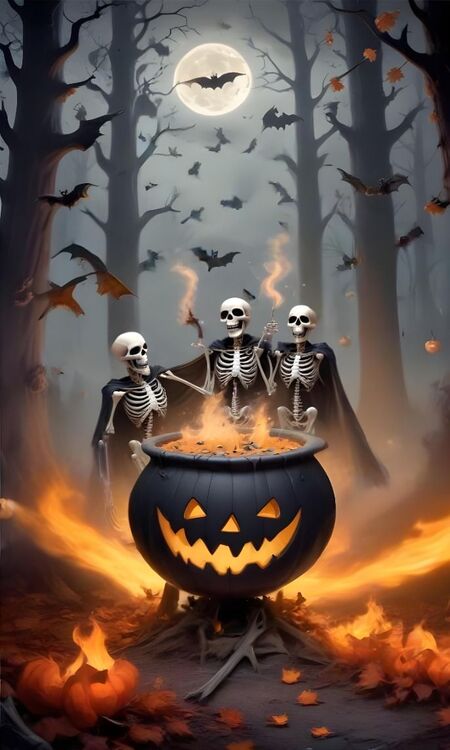 Poster Halloween đẹp, 4K, Full HD