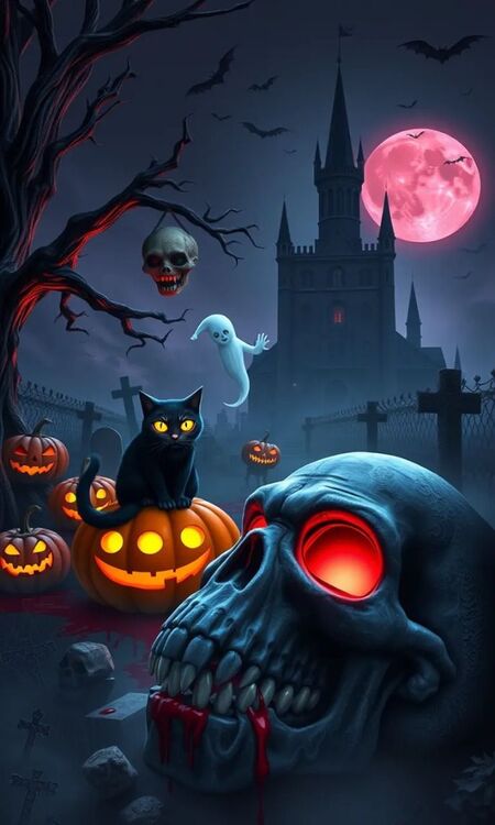 Poster Halloween đẹp, 4K, Full HD