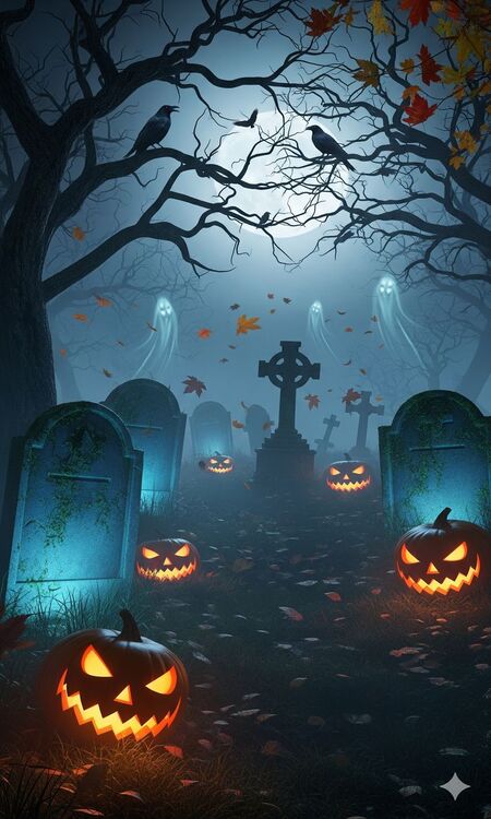 Poster Halloween rùng rợn