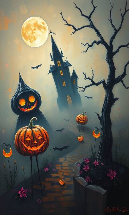 Poster Halloween đáng sợ