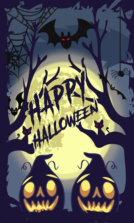 Poster Halloween kinh dị, đáng sợ