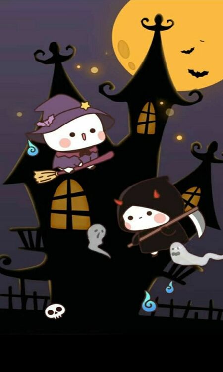 Poster Halloween dễ thương, đáng yêu