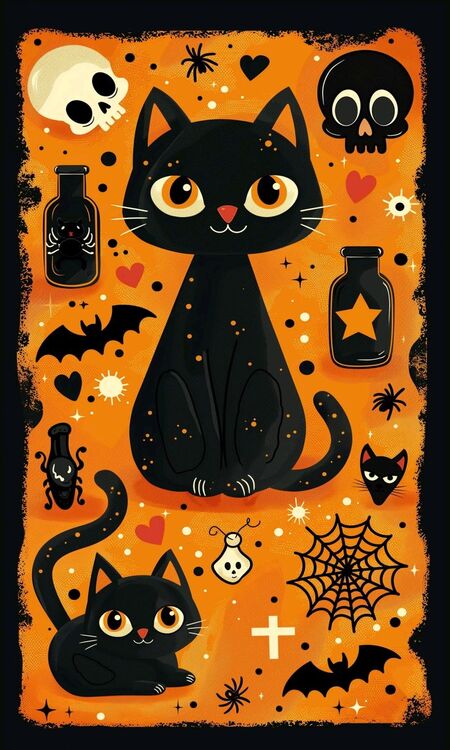 Poster Halloween đáng yêu