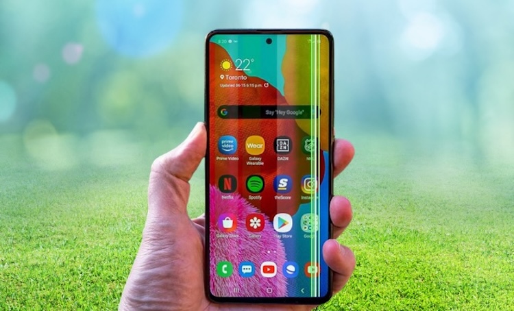 điện thoại bị sọc màn hình