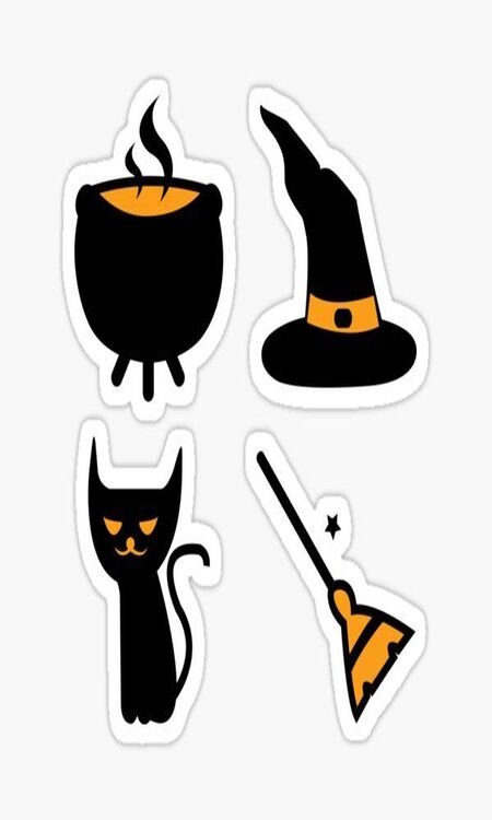 Sticker Halloween dễ thương