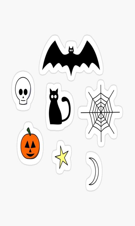 Sticker Halloween cổ điển