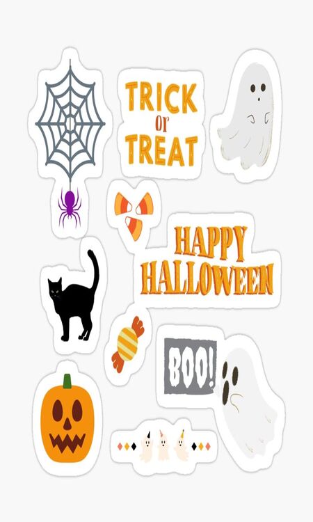 Sticker Halloween cổ điển