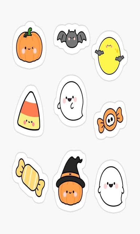 Sticker Halloween dễ thương