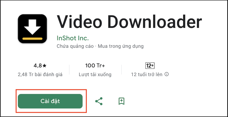 Tải ứng dụng "Video Downloader"
