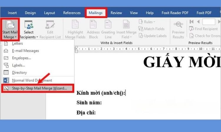 Tạo tài liệu Word