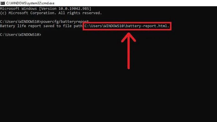 Sao chép đường dẫn hiển thị trên màn hình và dán vào trình duyệt để mở file