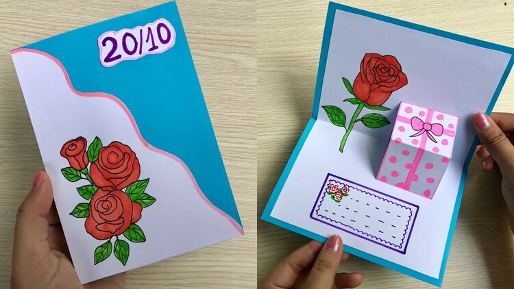 Thiệp chúc mừng 20/10 tự làm gửi cô giáo