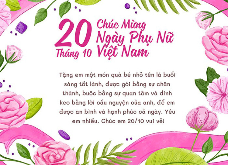 thư 20/10 cho người yêu