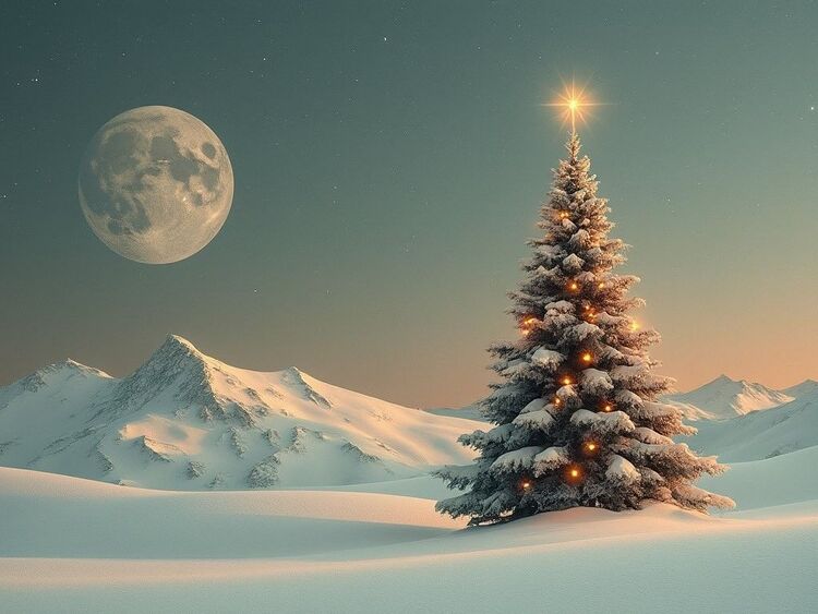 Background Noel Giáng Sinh hình cây thông