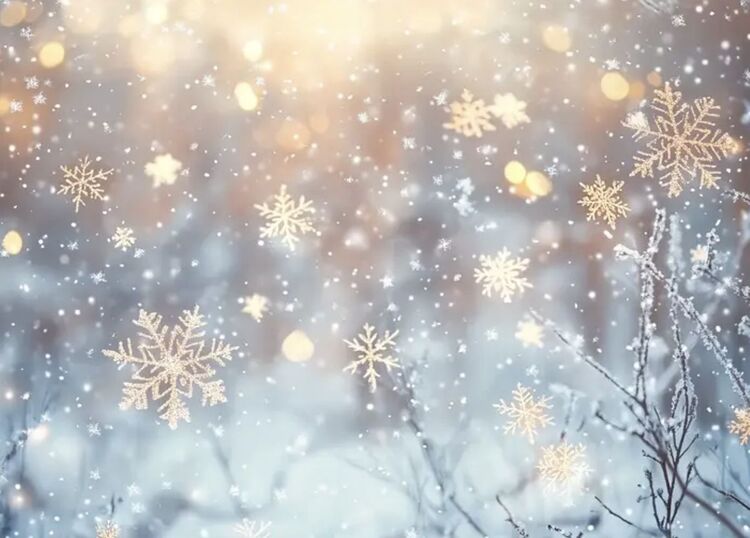Background Noel Giáng Sinh đẹp hình bông tuyết