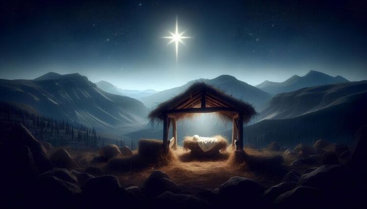 Phông nền Giáng Sinh chủ đề về chúa Giêsu
